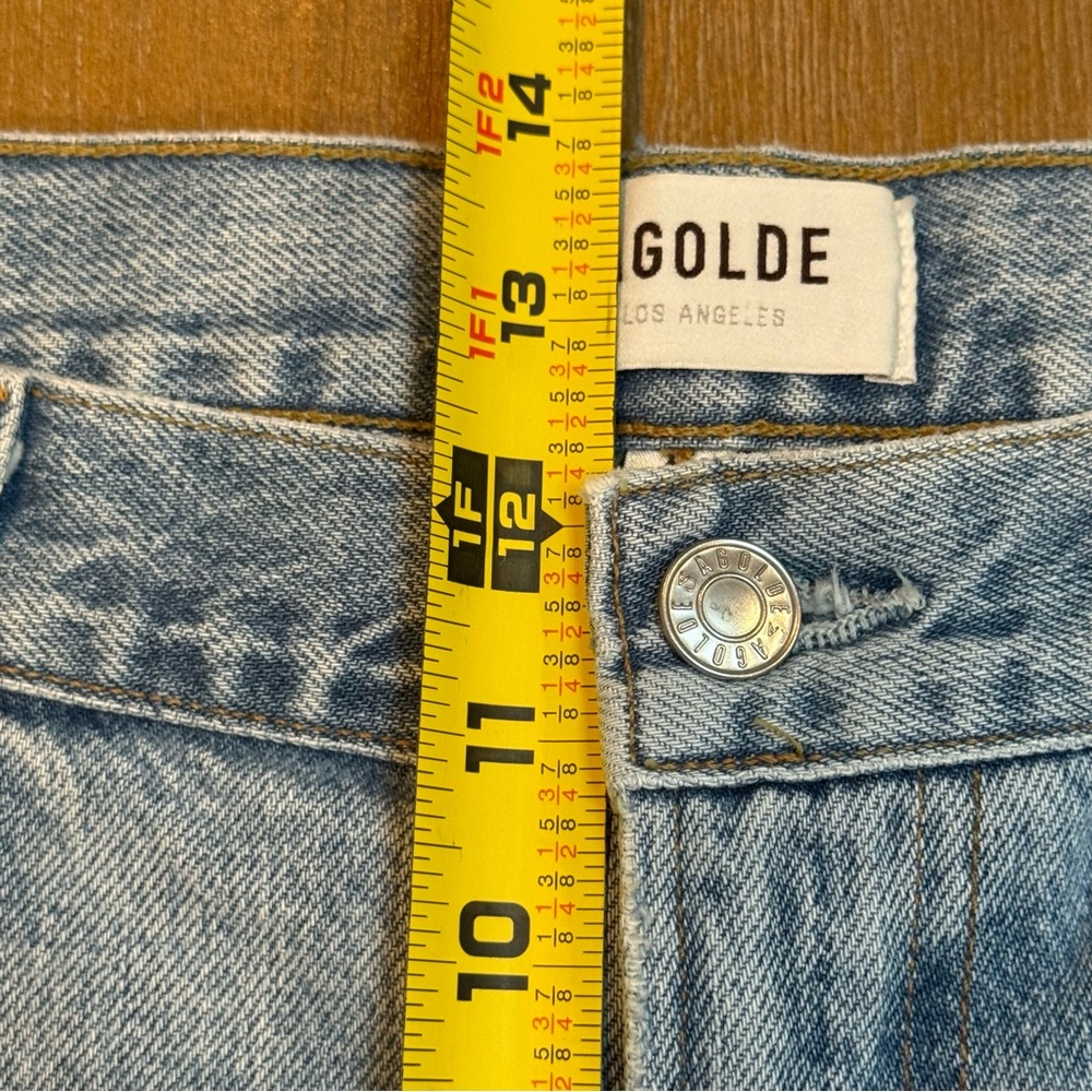 NWT AGOLDE Curtis‎ Jean in Conflict Mid Rise Straight Leg Tapered Ankle Size 36 - Picture 10 of 12